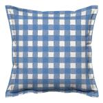 Hampton Bay18 x 18 Outdoor Square Throw Pillow with Flange in Watercolor Gingham Lake(HR13T05B-9D4)