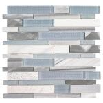 MSIHarlow Interlocking 12 in. x 12 in. Mixed Multi-Surface Mosaic Tile (1 sq. ft./Each) (SGLSMTIL-HAR8MM)