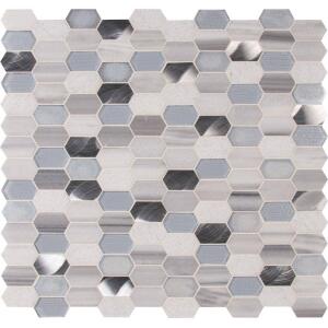 MSI Harlow Picket 12 in. x 12 in. Mixed Multi-Surface Mosaic Tile (1 sq. ft. / each) (SGLSMT-HARPK8MM)