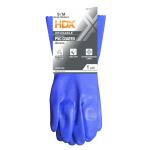 HDX Blue Long Cuff Reusable PVC-Coated Gloves - Size S/M (24120-08)