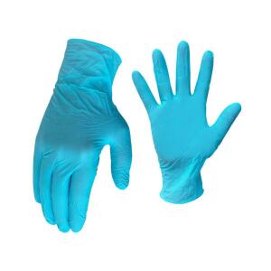 HDX 100-Count Blue Disposable Nitrile Gloves, 3.5 mil, One Size Fits Most (24570-06)