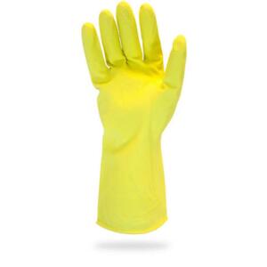 HDXYellow LXL Latex Reusable Gloves (5-Pairs) (R-GRFY-LXL-5)