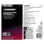 HuskySynthetic Blend Non-Detergent Oil Air Compressor (018-0079H)