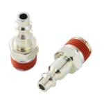 Husky 1/4 in. (IM) Plug - 3/8 in. NPT (M) (2-Pack) (HDA22100)