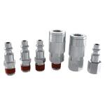 Husky1/4 in. I/M Coupler Plug with Increased Air Flow (6-Piece) (HDA22700)