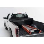 Husky 61.86 in. Matte Black Aluminum Low Profile Mid-Size Crossbed Truck Tool Box (102102-53-01)