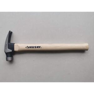 Husky21 oz. Wood Milled Face with 17.7 in. Hickory Framing Hammer (SUO-007)