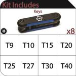 HuskyFolding Tamperproof Torx Key (8-Piece) (HFTPTK8PC-06)