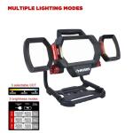 Husky10,000 Lumen Three-Head Hybrid LED Work Light with Rechargeable Battery (7903801012)