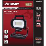 Husky6,000 Lumen Hybrid LED Work Light with Rechargeable Battery (7903802012)