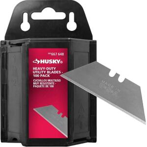 Husky Heavy-Duty Utility Blades Dispenser (100-Pack) (HKHT19057)