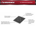 Husky4 in. Steel Replacement Scraper Blade (17PT0103)