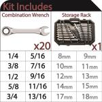 Husky 72-Tooth SAE/Metric (20-Piece) Combination Ratcheting Wrench Set