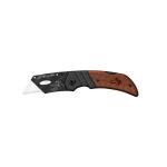 HuskyWood Handle Folding Lock-Back Utility Knife (99736)