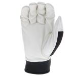 Husky Large Grain Cowhide Water Resistant Leather Performance Work Glove with Spandex Back (HK86025-LCC6)