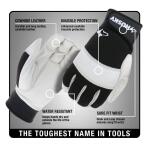 Husky X-Large Grain Cowhide Water Resistant Leather Performance Work Glove with Spandex Back (HK86025-XLCC6)