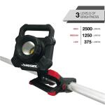 Husky2500-Lumens Rechargeable LED Clamp Work Light (CL2500HD)