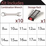 Husky (10-Piece) Metric Combination Wrench Set