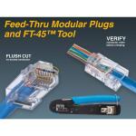 IDEALCat6 Feed-Thru Modular Plug (50-Pack) - 85-376