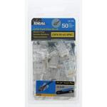 IDEAL Cat6 Feed-Thru Modular Plug (50-Pack) - 85-376