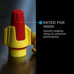 IDEALTwister ProFLEX (30-1147P) Red/Yellow Wire Connector, Jar of 100 (30-1147P)