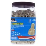 IDEALTwister Wire Connectors, 341 - Tan (500-Jar) (30-641J)