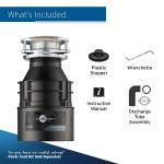 InSinkErator 1/2 HP Continuous Feed Kitchen Garbage Disposal, Badger 500 - Badger Series (BADGER 500)