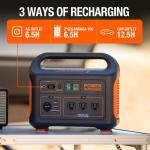 Jackery Explorer 880 Portable Power Station 1000W Continuous Output, 2000W Peak Power, Push Start Battery Generator for Outdoors and Camping