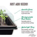 Jiffy 72-Peat Pellet Pro Seed Starting Greenhouse with SUPERthrive (J372PROGS-20H)