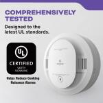 Kidde Battery Powered Combination Smoke and Carbon Monoxide Detector with Alarm LED Warning Lights - White