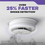 Kidde Hardwired Combination Smoke and Carbon Monoxide Detector with Interconnected Alarm and LED Warning Lights - White