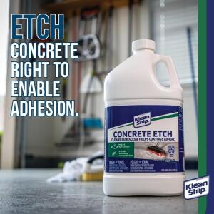 Klean-Strip1 Gal. Concrete Etch, Cleans Concrete Surfaces and Helps Coatings Adhere on Concrete Unscented (1-Pack)(GKCE760)