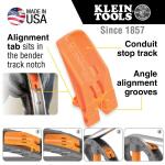 Klein Tools 1/2 in. Aluminum Conduit Bender (51606)