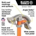 Klein Tools1/2 in. Aluminum Conduit Bender (51606)