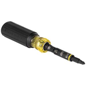 Klein Tools11-in-1 Multi Bit Impact Rated Screwdriver / Nut Driver (32500HDR)