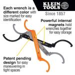 Klein ToolsOffset Locknut Wrench Tool Set 3-Piece (50900R)