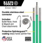 Klein Tools 25 ft. Multi-Flex Glow Fish Rod Set (50254)