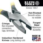 Klein Tools9 in. High Leverage Side Cutting Pliers with Crimping Die ( D213-9NECRSEN)