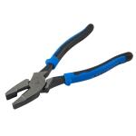 Klein Tools 9 in. Journeyman High Leverage Side Cutting Pliers for Heavy Duty Cutting (J2000-9NE)