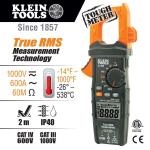 Klein Tools600 Amp AC True RMS Auto-Ranging Digital Clamp Meter with Temp and Carrying Case (CL700)