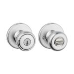 KwiksetTylo Satin Chrome Keyed Entry Door Knob (400T 26D CP K6 V1)