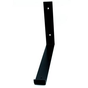 HARDWOOD REFLECTIONS12 in. L-Shaped Black Steel Shelving Bracket (BRK4L40STBK-12)