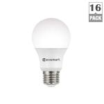 EcoSmart60-Watt Equivalent A19 Non-Dimmable LED Light Bulb Daylight (16-Pack) (11A19060WULND02)