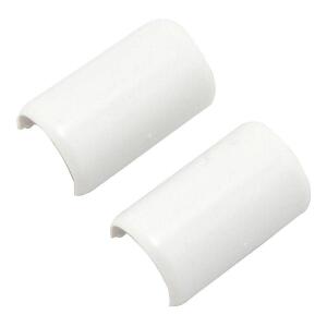 LegrandWiremold CordMate Cord Cover Coupling, Cord Hider for Home or Office, Holds 1 Cable, White (2 Pack) - C19