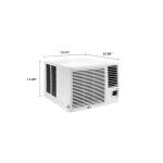 LG7,600 BTU 115V Window Air Conditioner Cools 330 Sq. Ft. with Heater, Wi-Fi Enabled and Dehumidifier in White (LW8023HRSM)