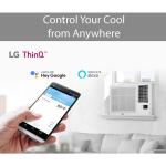 LG7,600 BTU 115V Window Air Conditioner Cools 330 Sq. Ft. with Heater, Wi-Fi Enabled and Dehumidifier in White (LW8023HRSM)