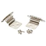 Liberty 1 Pair Face Frame 3/8 in. Inset Satin Nickel Cabinet Hinge without Spring (2-Pieces) (H00930C-SN-O0)