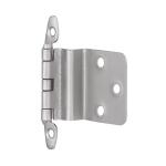 Liberty 1 Pair Face Frame 3/8 in. Inset Satin Nickel Cabinet Hinge without Spring (2-Pieces) (H00930C-SN-O0)