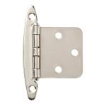 Liberty 1 Pair Face Frame Full Overlay Satin Nickel Cabinet Hinge without Spring (2-Pieces) (H01010C-SN-O0)