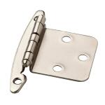 Liberty1 Pair Face Frame Full Overlay Satin Nickel Cabinet Hinge without Spring (2-Pieces) (H01010C-SN-O0)